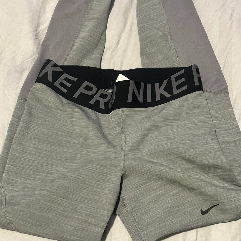 Womens Grey Nike Pro Leggings